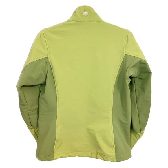 Marmot Softshell Water Resistant Lightweight Jacket Celery Green Lime - Medium M - Picture 2 of 5